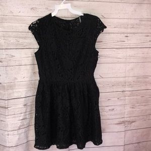 Black lace dress